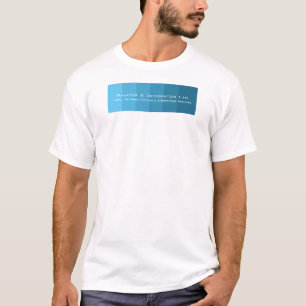 Blue Ombre Stripes, Painter & Decorator Advert T-Shirt