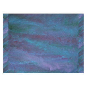 Blue-Ombre Table   Turquoise Teal Violet Purple Tablecloth