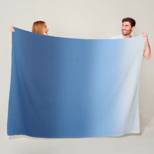 Blue Ombre Throw Blanket Gradient