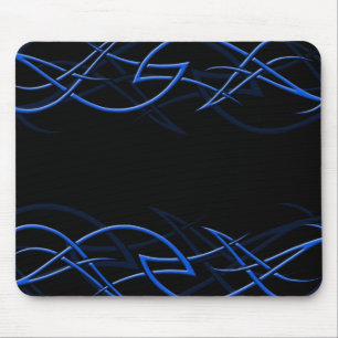 Blue on Black "Elegance" Mousepad