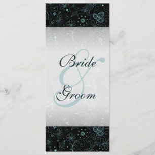 Blue on Black Floral Border Program Programme