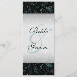 Blue on Black Floral Border Program Programme