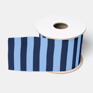 Blue on Blue Stripes Grosgrain Ribbon