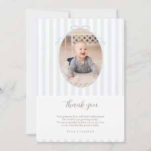 Blue One Silly Goose Photo Thank You Card