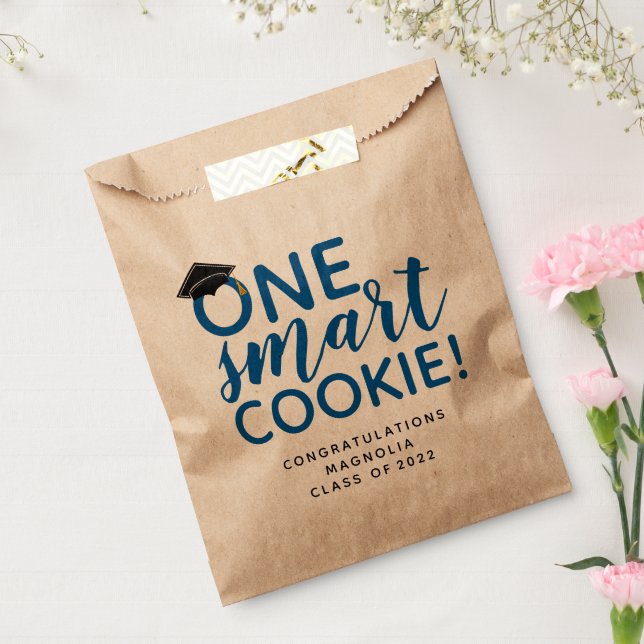 Blue One Smart Cookie Graduation  Favour Bags (Sealed)