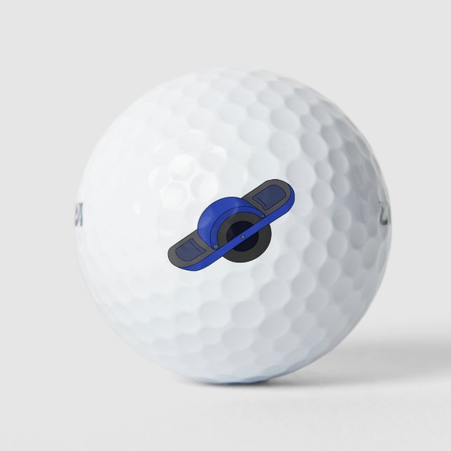 Blue One Wheel Golf Balls (Front)