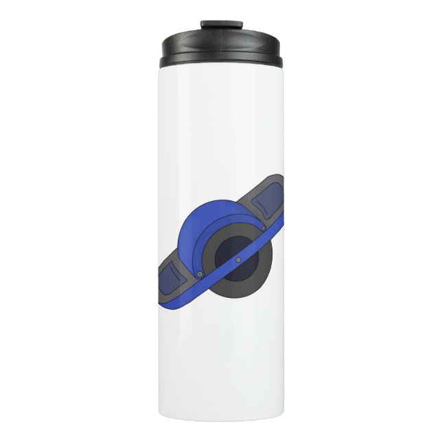 Blue One Wheel Thermal Tumbler (Front)