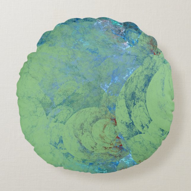 Blue Opal Abstract case for RAZR Round Cushion (Front)