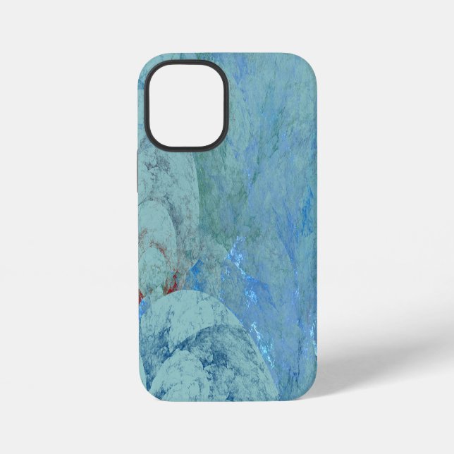 Blue Opal Abstract iPhone Case (Back)