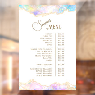 Blue Opal Design Services Menu