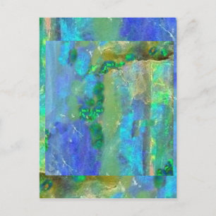 Blue Opal October Birthstone by Sharles Postcard