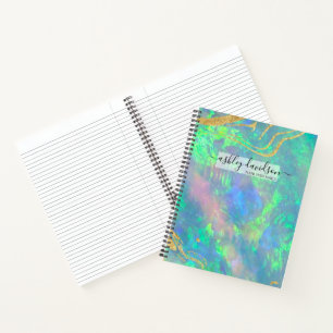 Blue Opal Serenity Notebook