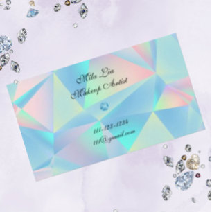 blue opal stone design business card