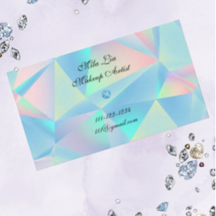 blue opal stone design business card