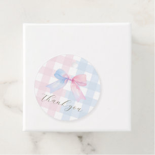 Blue or pink baby shower Favour Tag