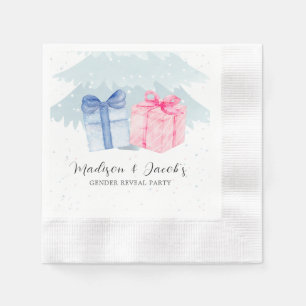 Blue or Pink Gifts Gender Reveal  Napkin