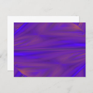 Blue Orange And Purple Abstract Design Pattern Postcard