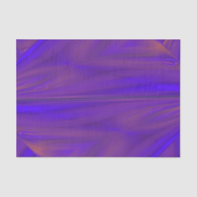 Blue Orange And Purple Abstract Design Pattern Tissue Paper (Front)