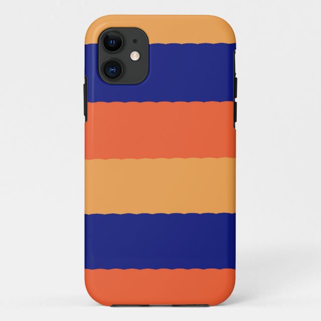 Blue,orange and yellow colour strips Case-Mate iPhone case (Back)