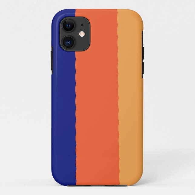 Blue,orange and yellow colour strips Case-Mate iPhone case (Back)