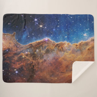 Blue/Orange Carina Nebula | JWST Sherpa Blanket