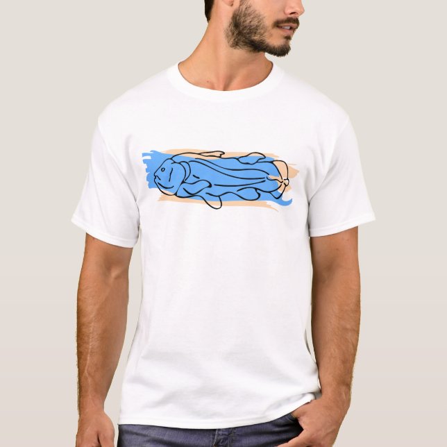 Blue & Orange Coelacanth T-Shirt (Front)