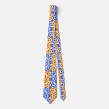 Blue Orange Geometric Pattern