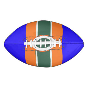 Blue-Orange Green 2 Panel Design Football
