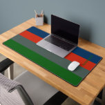 Blue Orange Green Stripes Pattern Personalised Desk Mat<br><div class="desc">Brighten up your workspace with the Blue, Orange, and Green Stripes Pattern Personalised Desk Mat. Featuring a bold and colourful striped design, this mat provides a smooth surface for your keyboard and mouse while adding a modern touch to your desk. Customise it with a name for a unique and personal...</div>