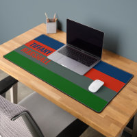 Blue Orange Green Stripes Pattern Personalised