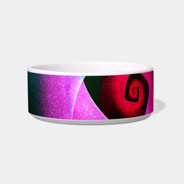 Blue Orange Pink Modern Abstract Art Pattern #24 Bowl (Front)