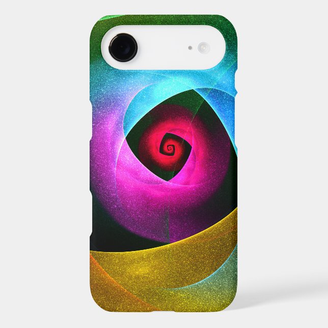 Blue Orange Pink Modern Abstract Art Pattern #24 Case-Mate iPhone Case (Back)