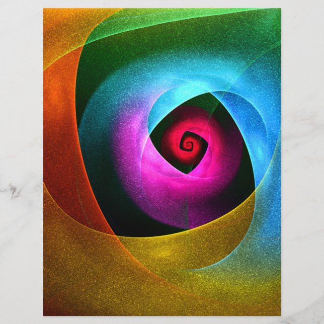 Blue Orange Pink Modern Abstract Art Pattern #24 Flyer (Front)