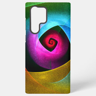 Blue Orange Pink Modern Abstract Art Pattern #24 Samsung Galaxy Case