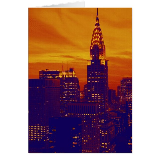 Blue Orange Pop Art New York City (Front)