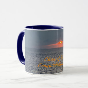 Blue & Orange, Sunset, Congratulations Mug
