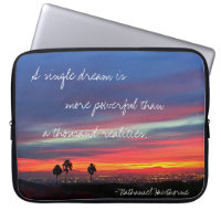 Blue Orange Sunset Photo A Single Dream Quote