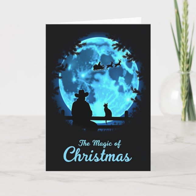Blue Orb Christmas Card (Front)