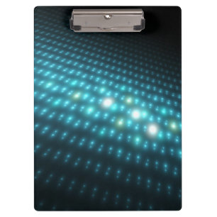 Blue Orbs 3D Clipboard