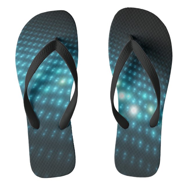 Blue Orbs 3D Jandals (Footbed)