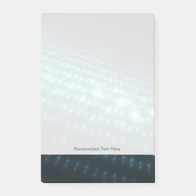 Blue Orbs 3D Post-it Notes (Front)