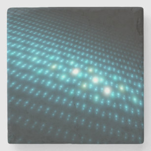 Blue Orbs 3D Stone Coaster
