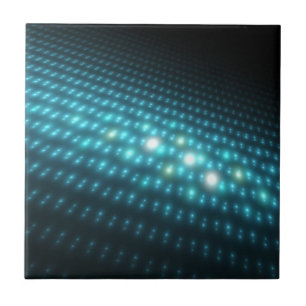 Blue Orbs 3D Tile