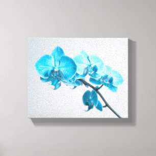 blue orchid canvas print