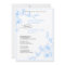 Blue Orchid Wedding Invitation