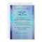 Blue Orchid Wedding Invitation