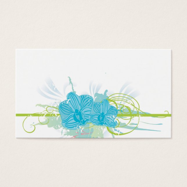 Blue orchids Profile Card (Front)