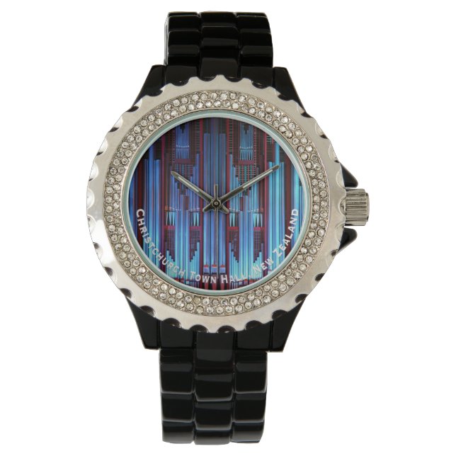 Blue organ pipes watch (Front)
