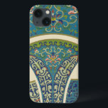 Blue Oriental Designs with Smiling Faces iPhone 13 Case<br><div class="desc">Magnificent blue oriental designs and floral print make up this amazing piece. Smiling faces peer out at you from with the designs. Purchase a copy today!</div>