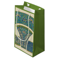 Blue Oriental Designs with Smiling Faces